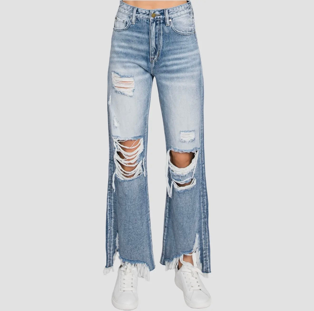 Petra153 Distressed High Rise Rigid
Vintage Cropped Flare