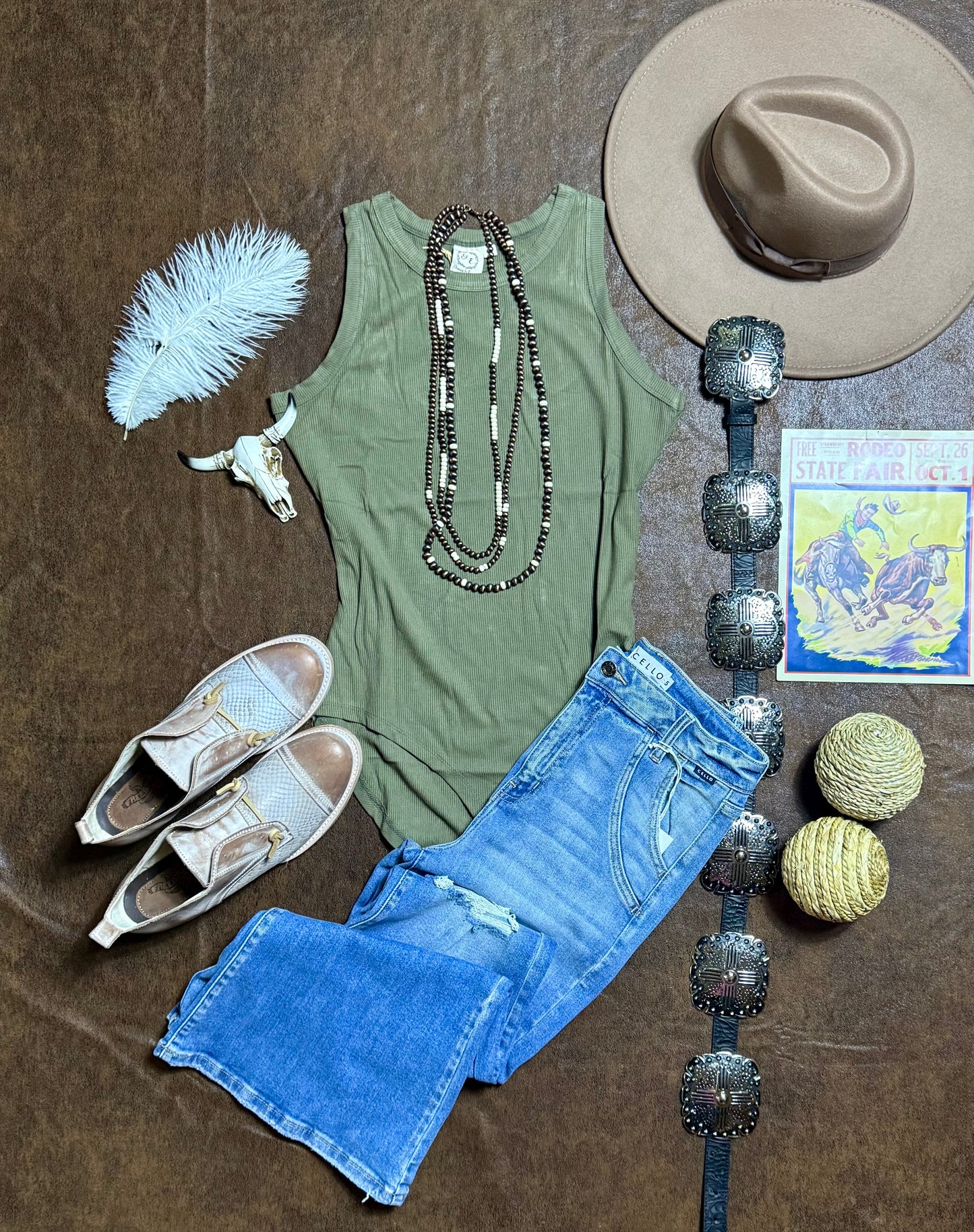 The Maddy Ribbed Olive Bodysuit