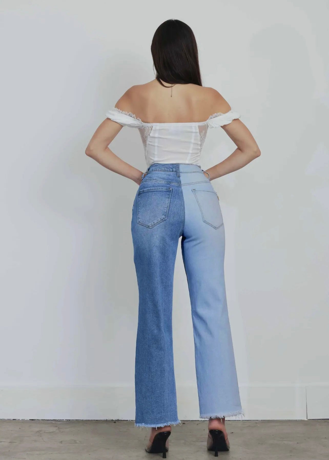 Two Faces Wide Jeans