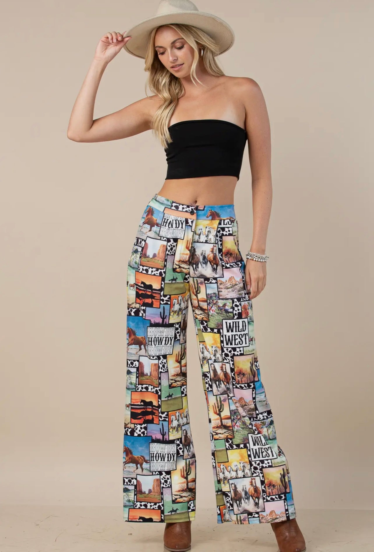 Diana Wild West Patch Print
Slack Pants