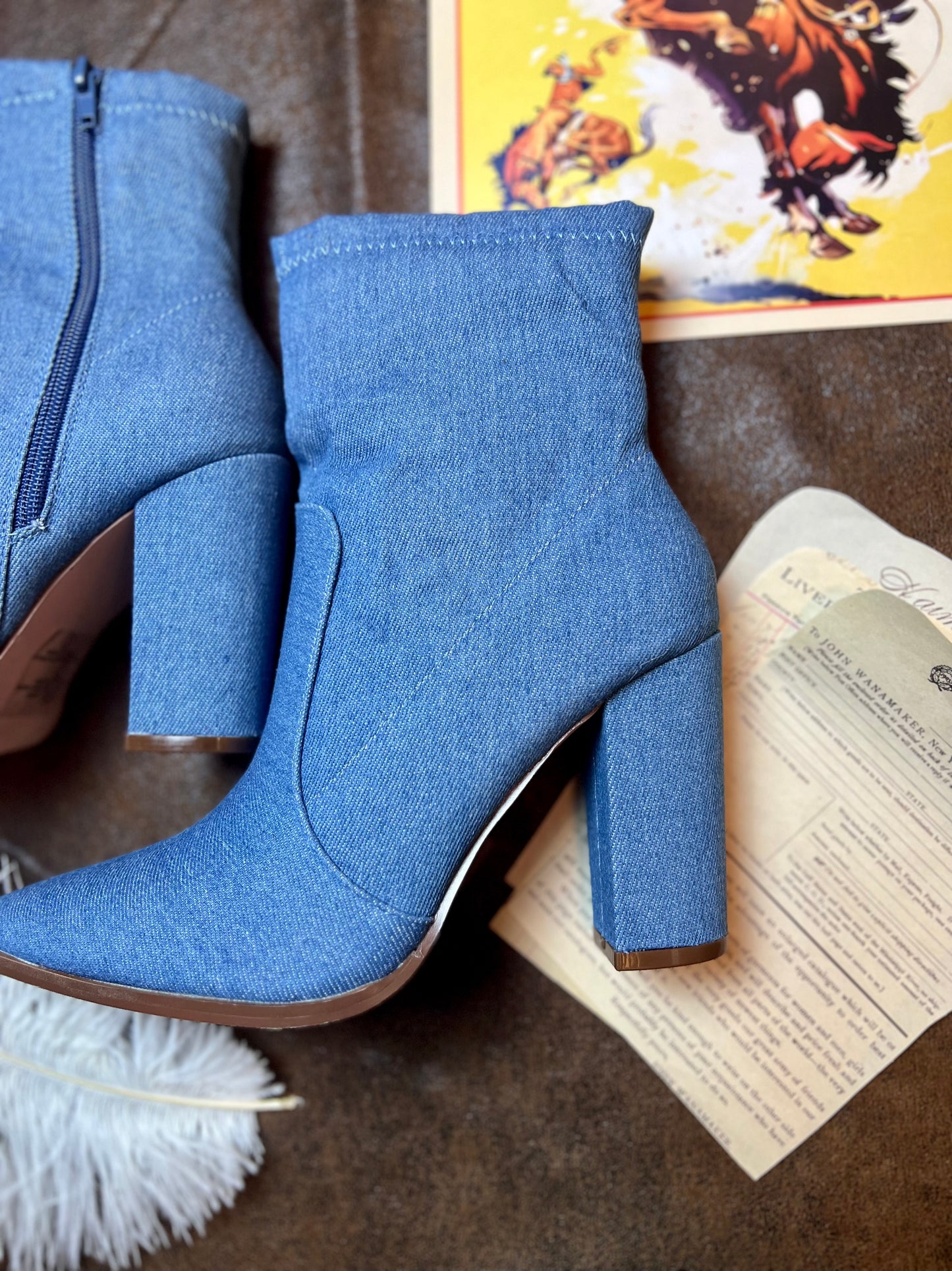 Lido Block Heel Bootie