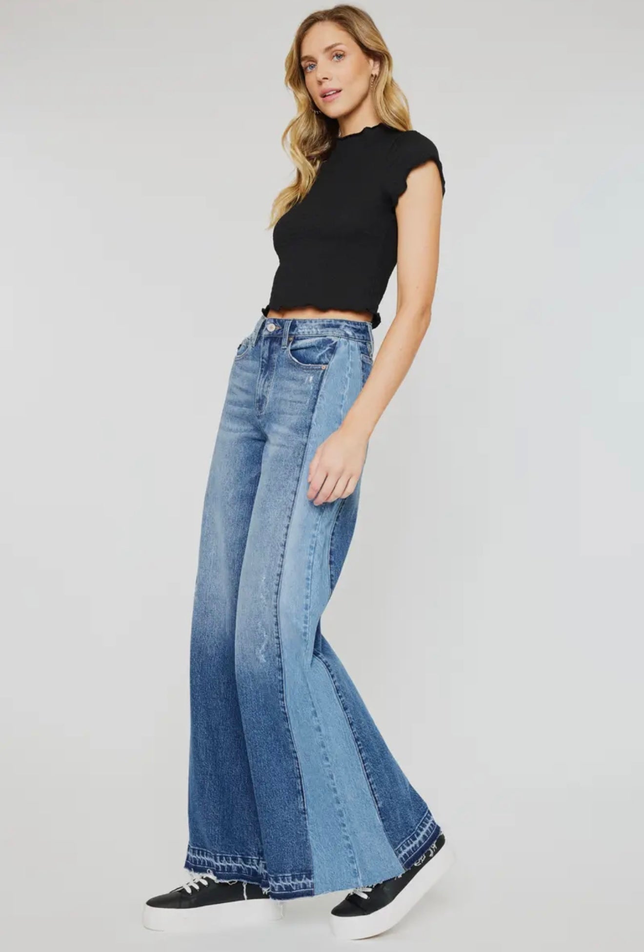 Kancan High Rise Wide Leg Jeans