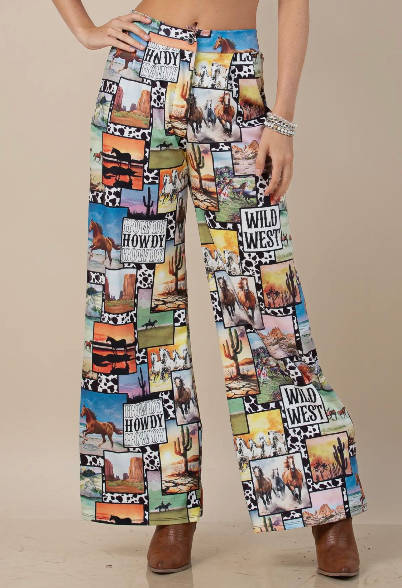 Diana Wild West Patch Print
Slack Pants