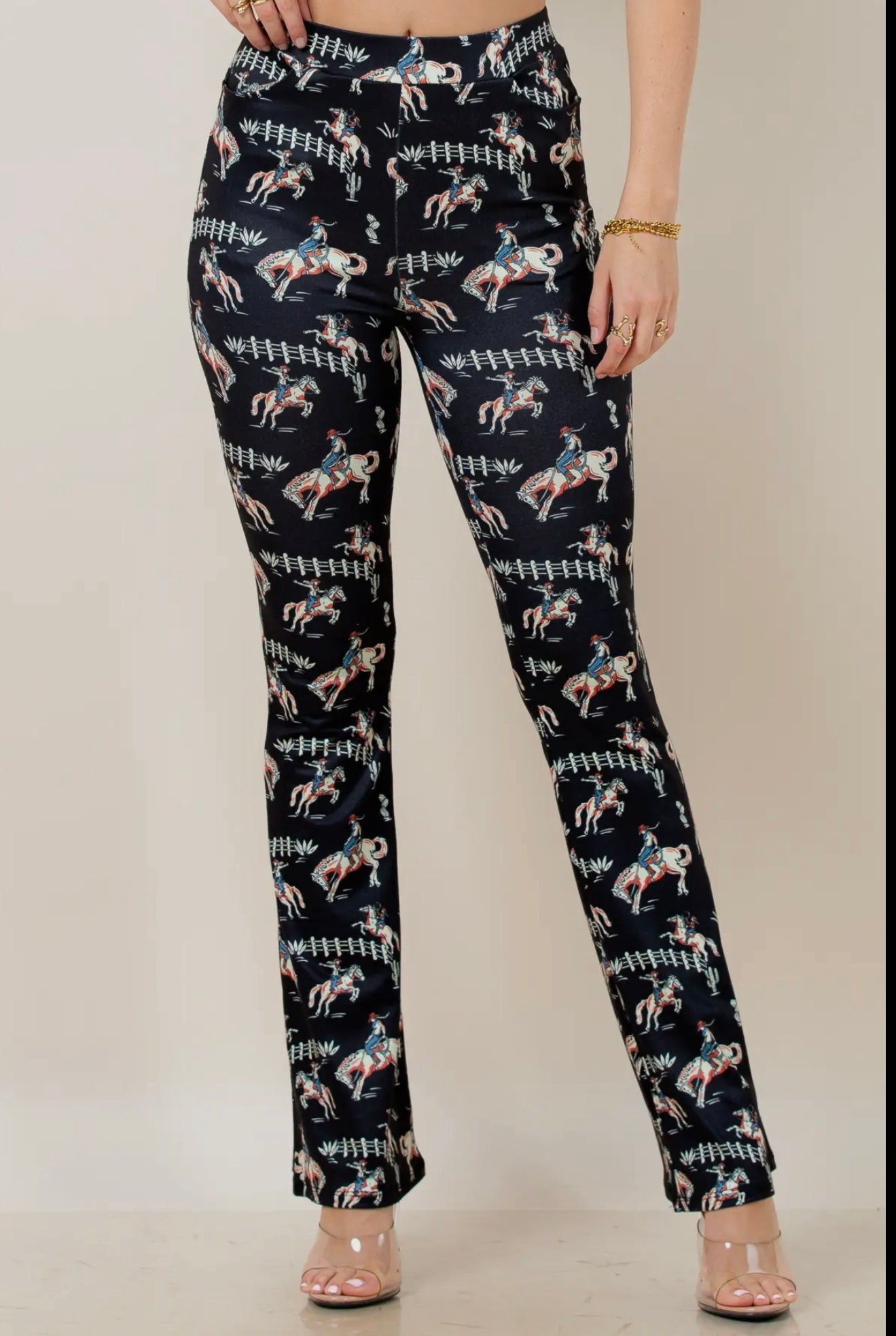 Jump Horse Jump Print Pants