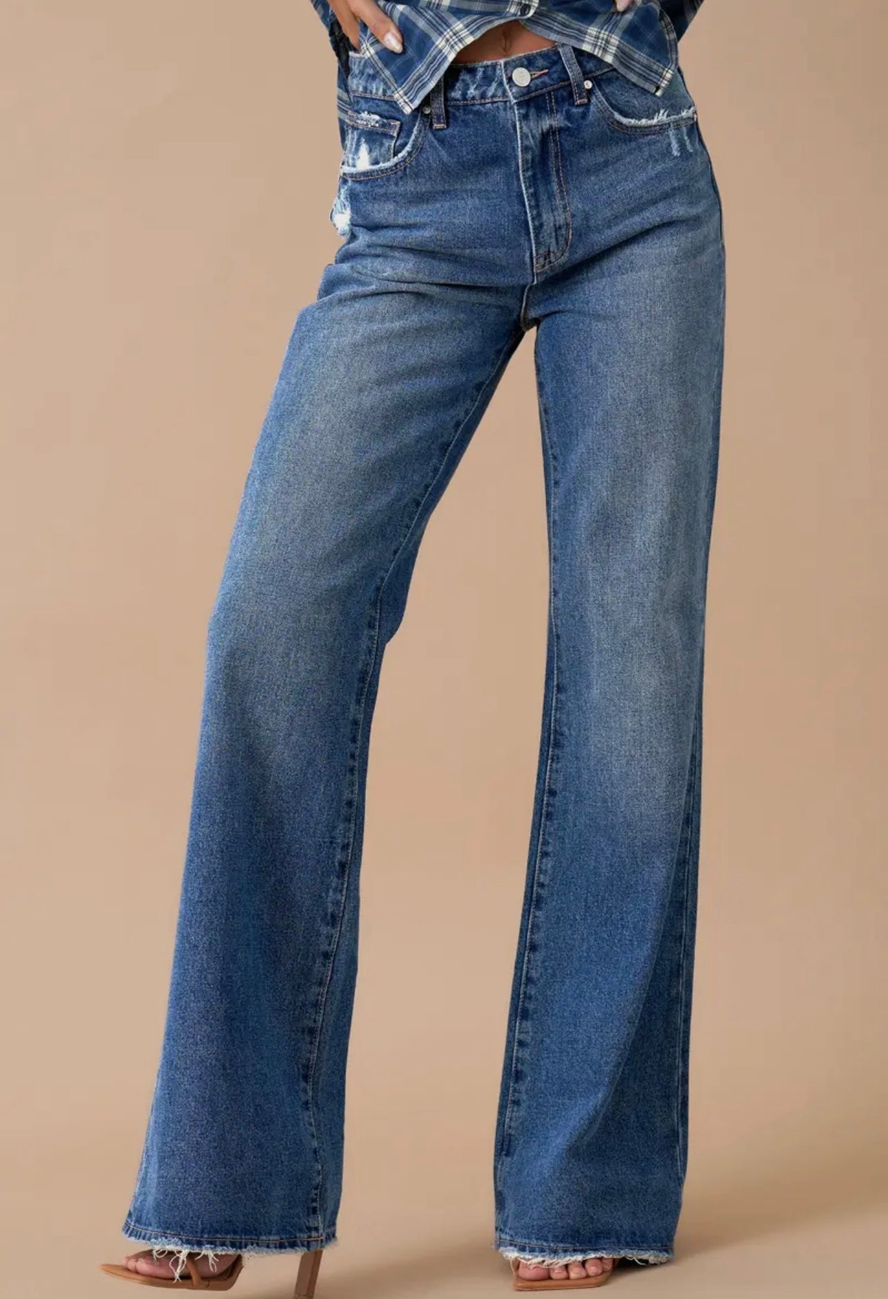 Molly High Rise Relaxed Boot Cut Denim