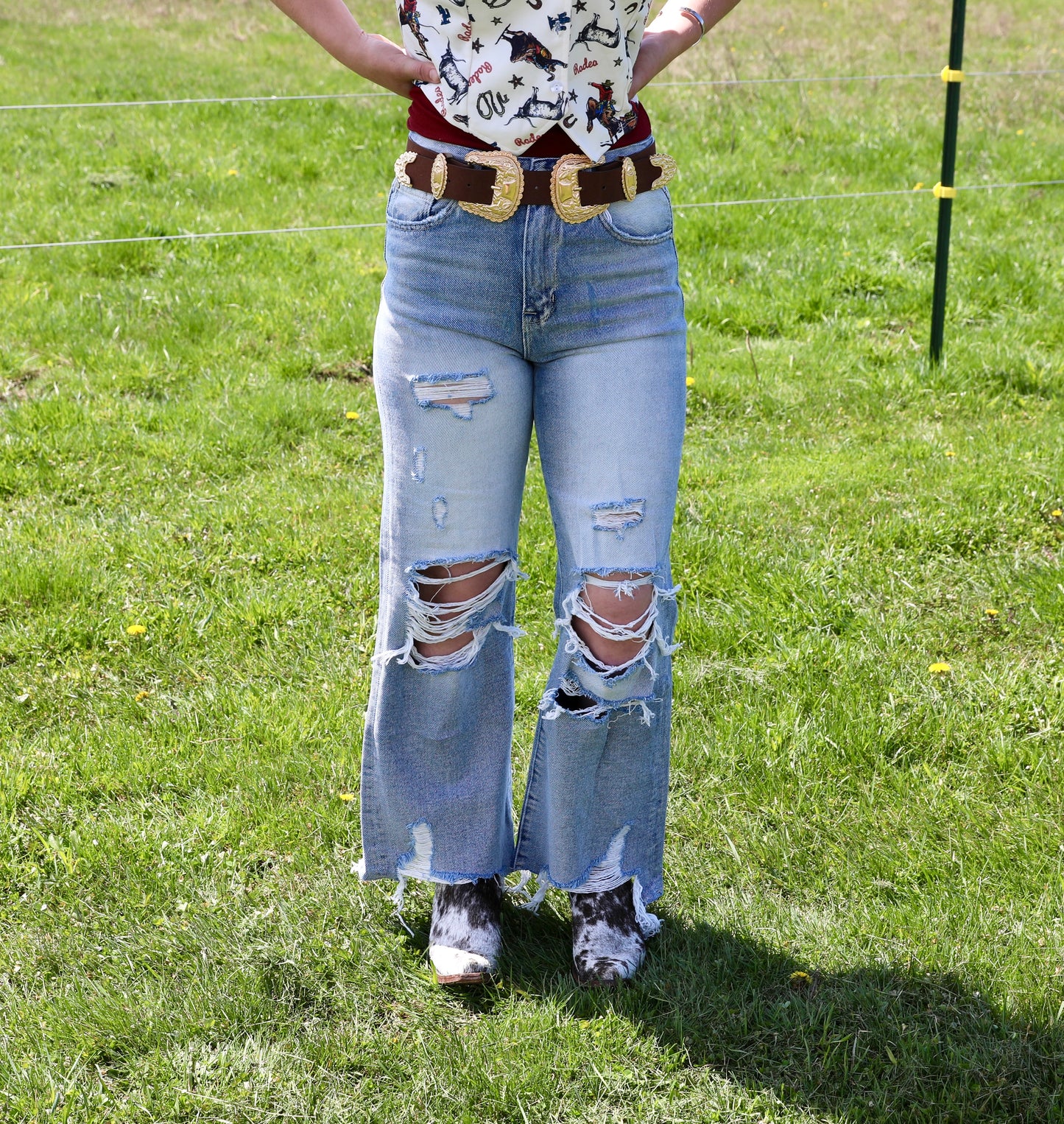 Petra153 Distressed High Rise Rigid
Vintage Cropped Flare