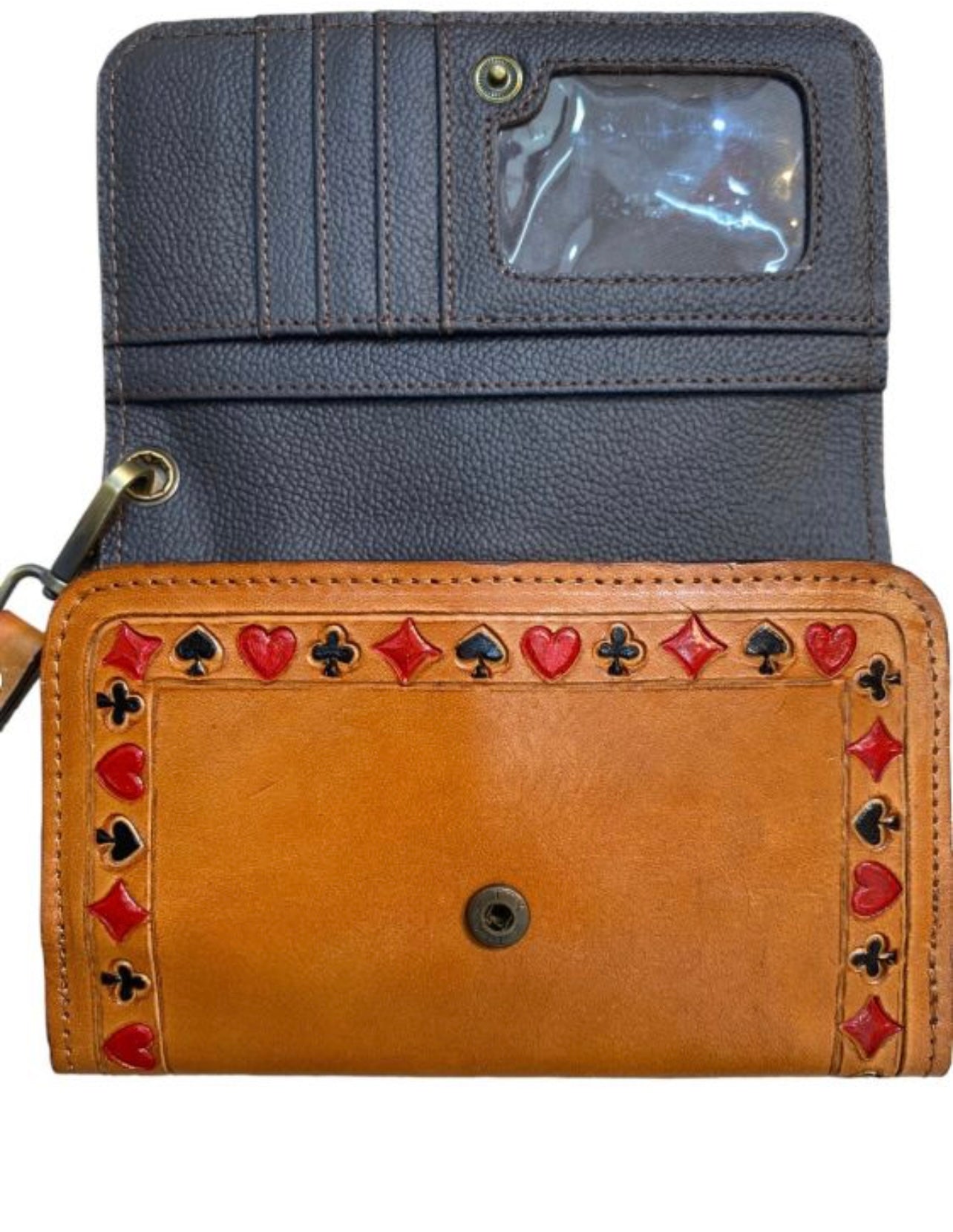 Klassy Cowgirl Leather
Clutch Phone Wallet - 'Four of a Kind' PREORDER