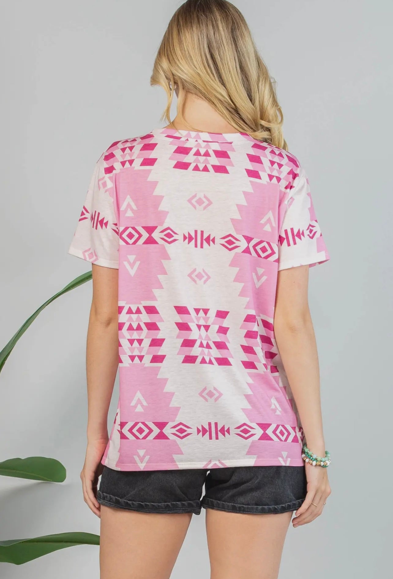 LIZZY Aztec Print Short Sleeve
T-Shirt