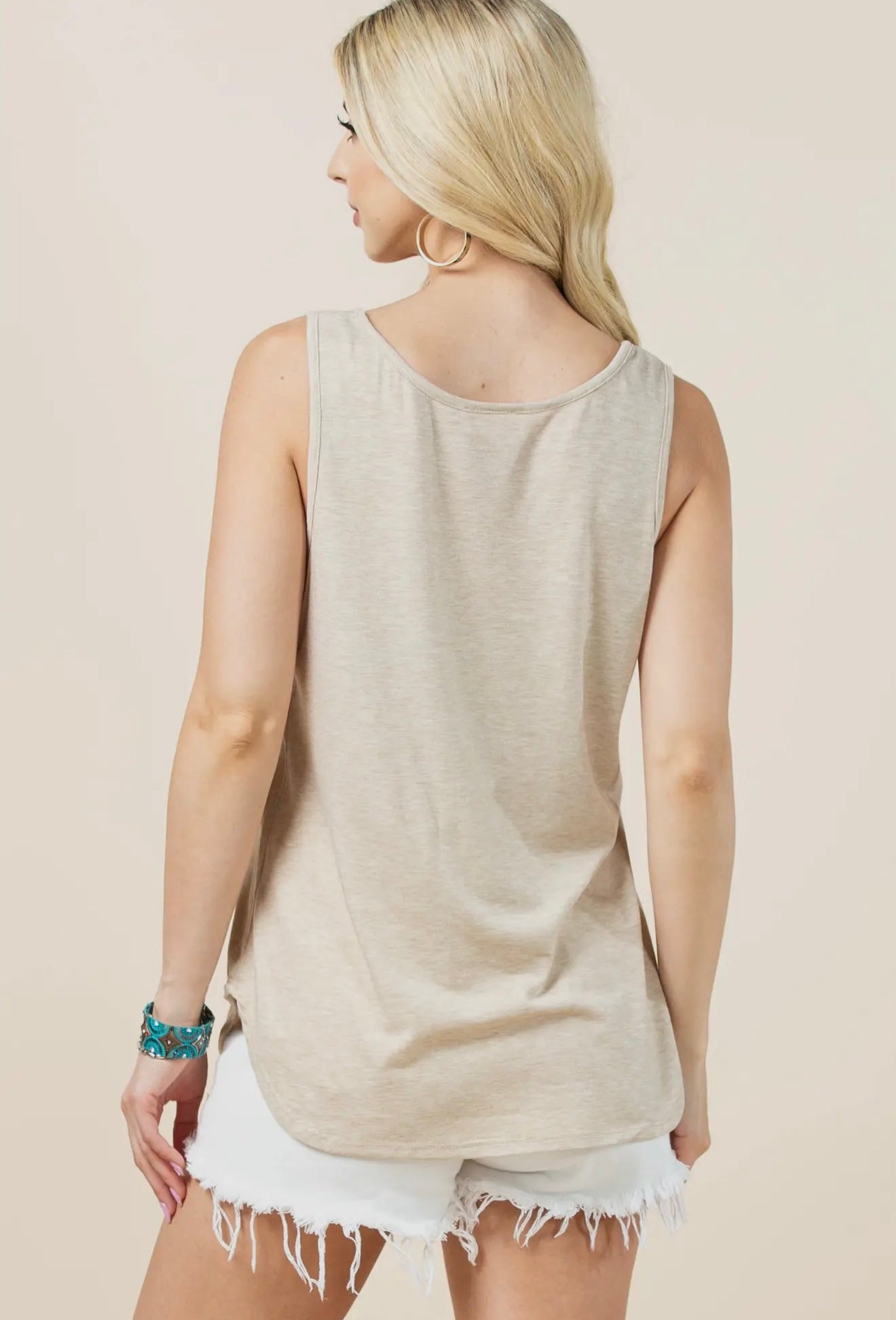 CARA Western Boots Graphic
Sleeveless Top