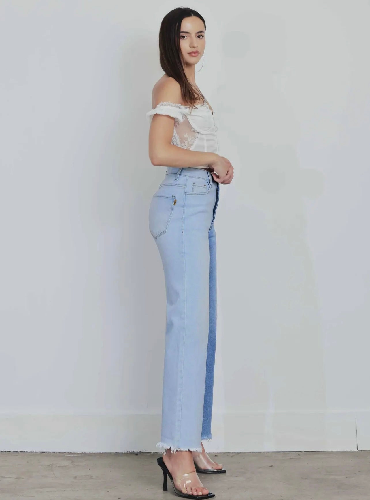 Two Faces Wide Jeans