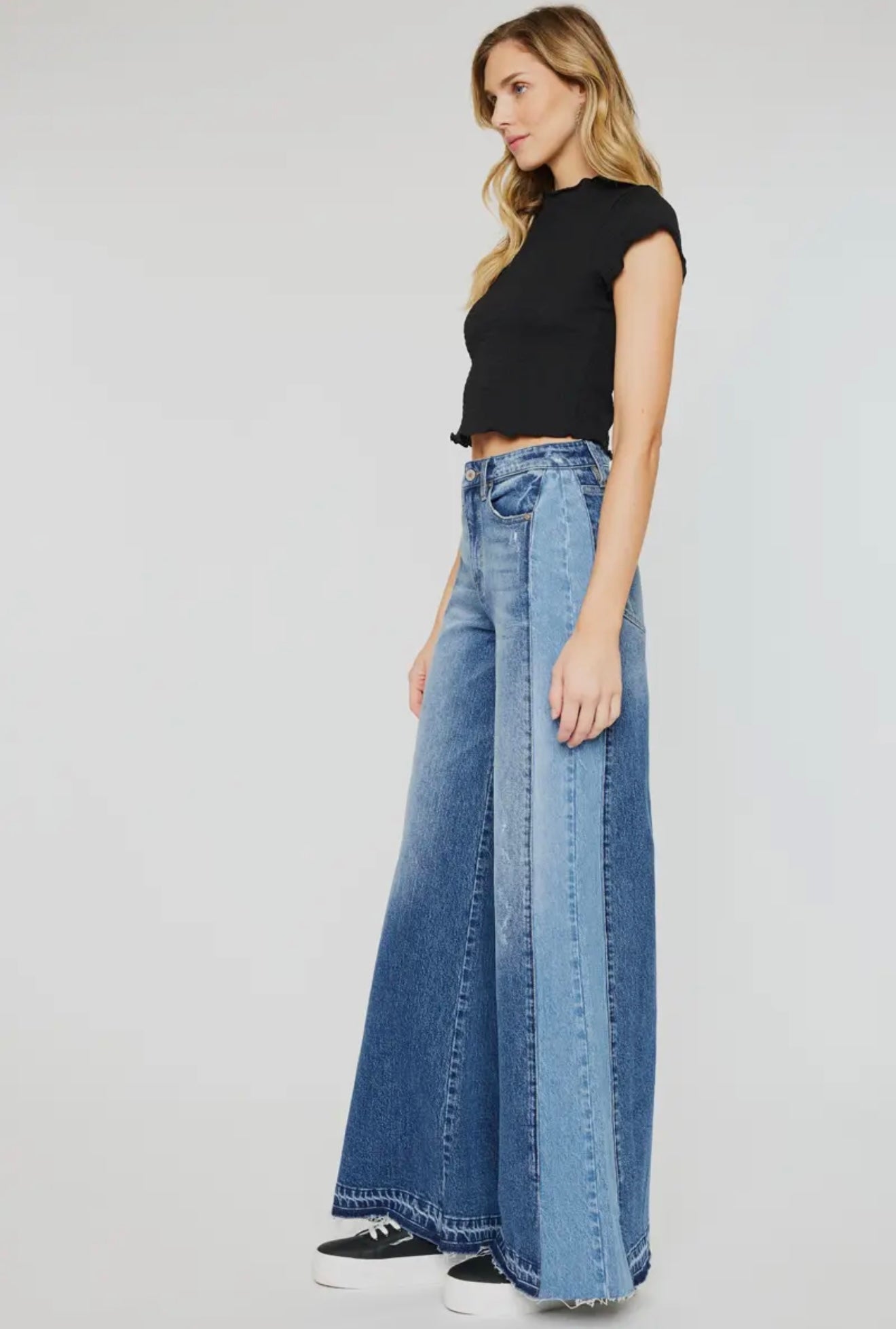 Kancan High Rise Wide Leg Jeans