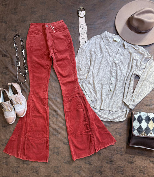 Rust Corduroy Bells