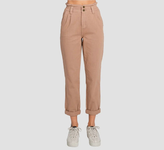 Petra153 High Rise Paper Bag Mom
Jeans w/ Elastic Band