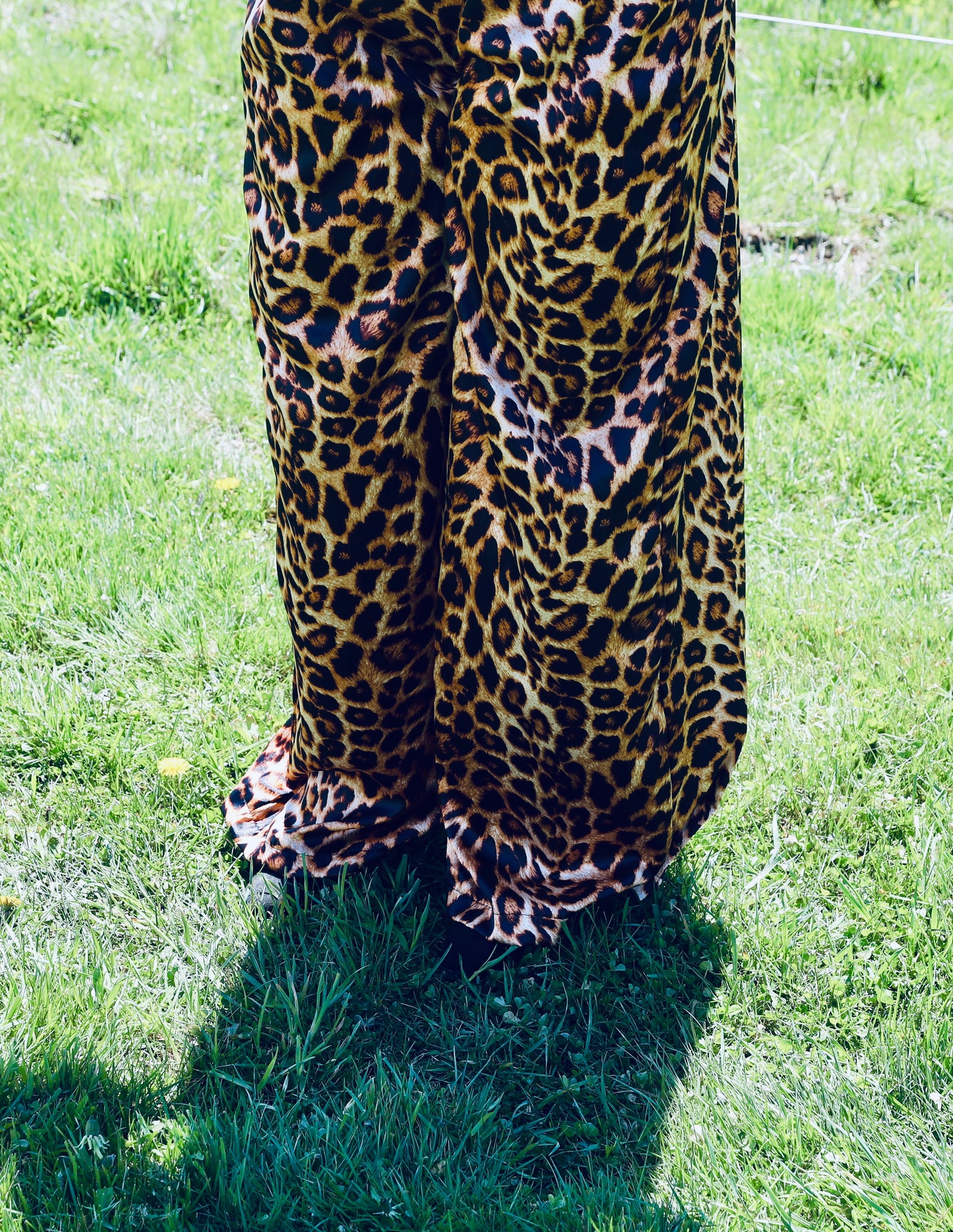 Leopard Wide Leg Pants