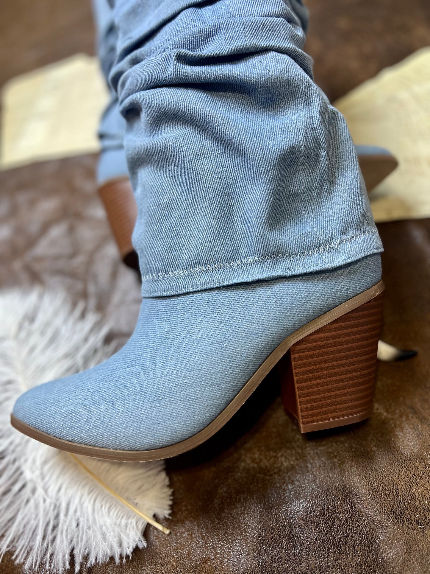 Justine Slouchy Western Boot