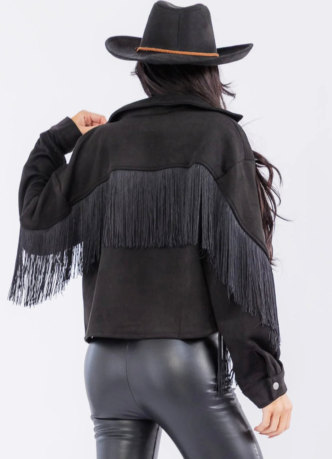 Black Fringe Jacket