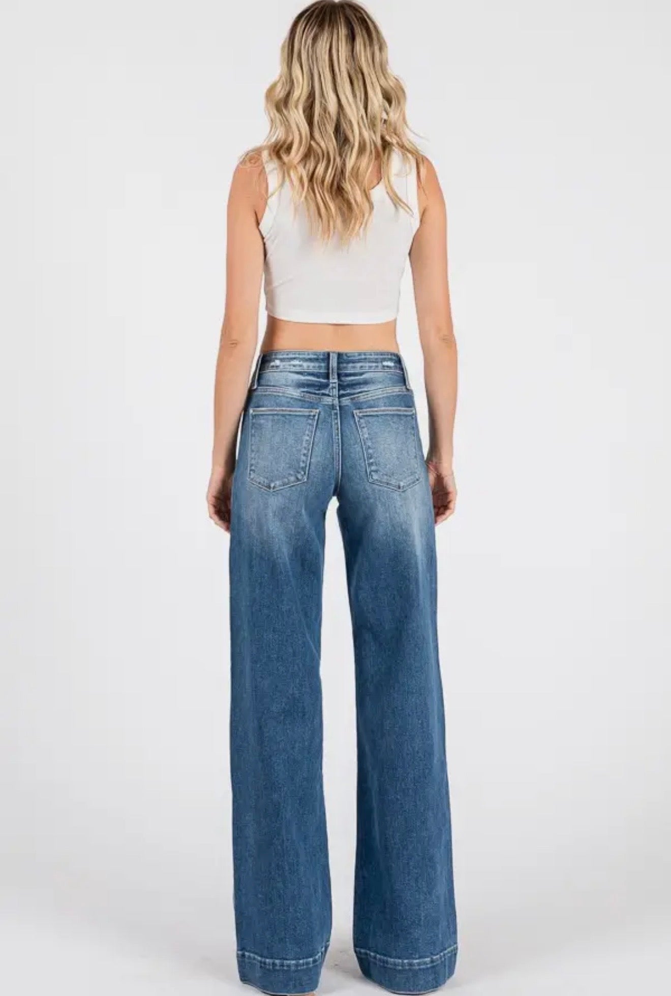 Petra153 Mid Rise Stretch Trouser
Wide Leg Jeans