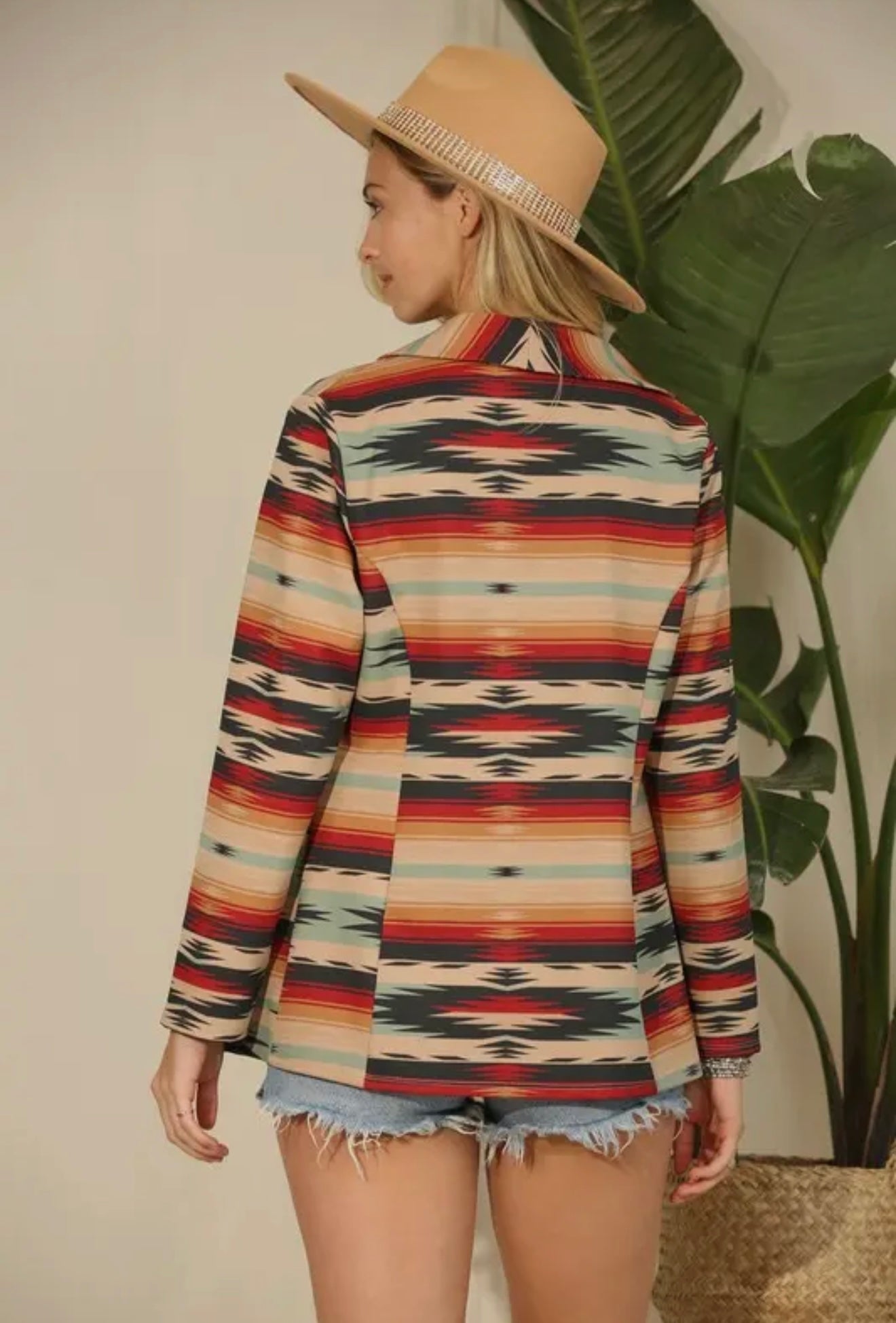 The Charlie Aztec Print
Microfiber Blazer