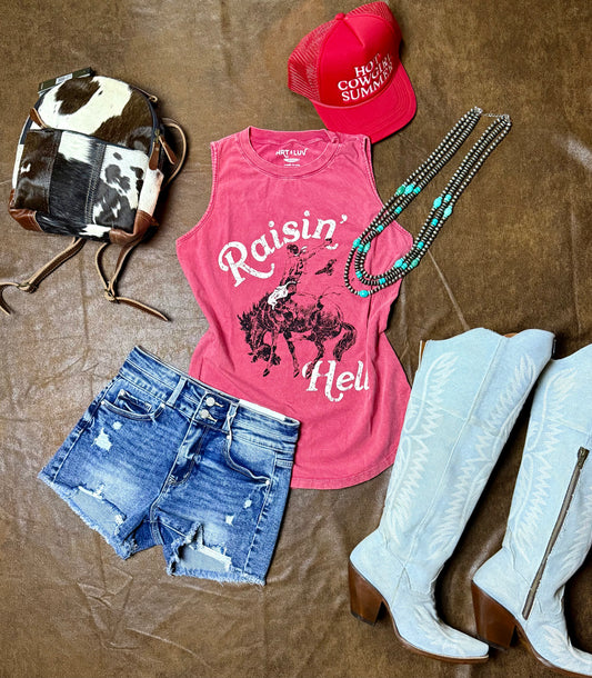 Raisin Hell Graphic Tank Top