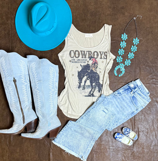PENELOPE Western Cowboys
Graphic Sleeveless Top