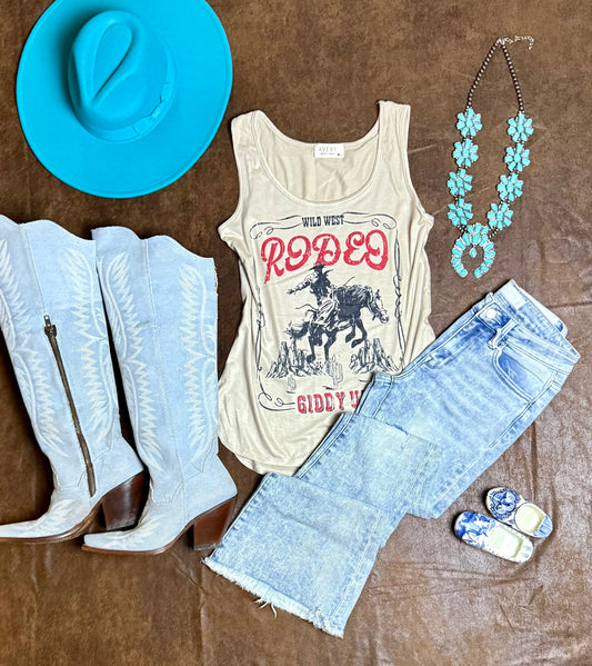 SPENCER Rodeo Giddy Up Graphic
Sleeveless Top