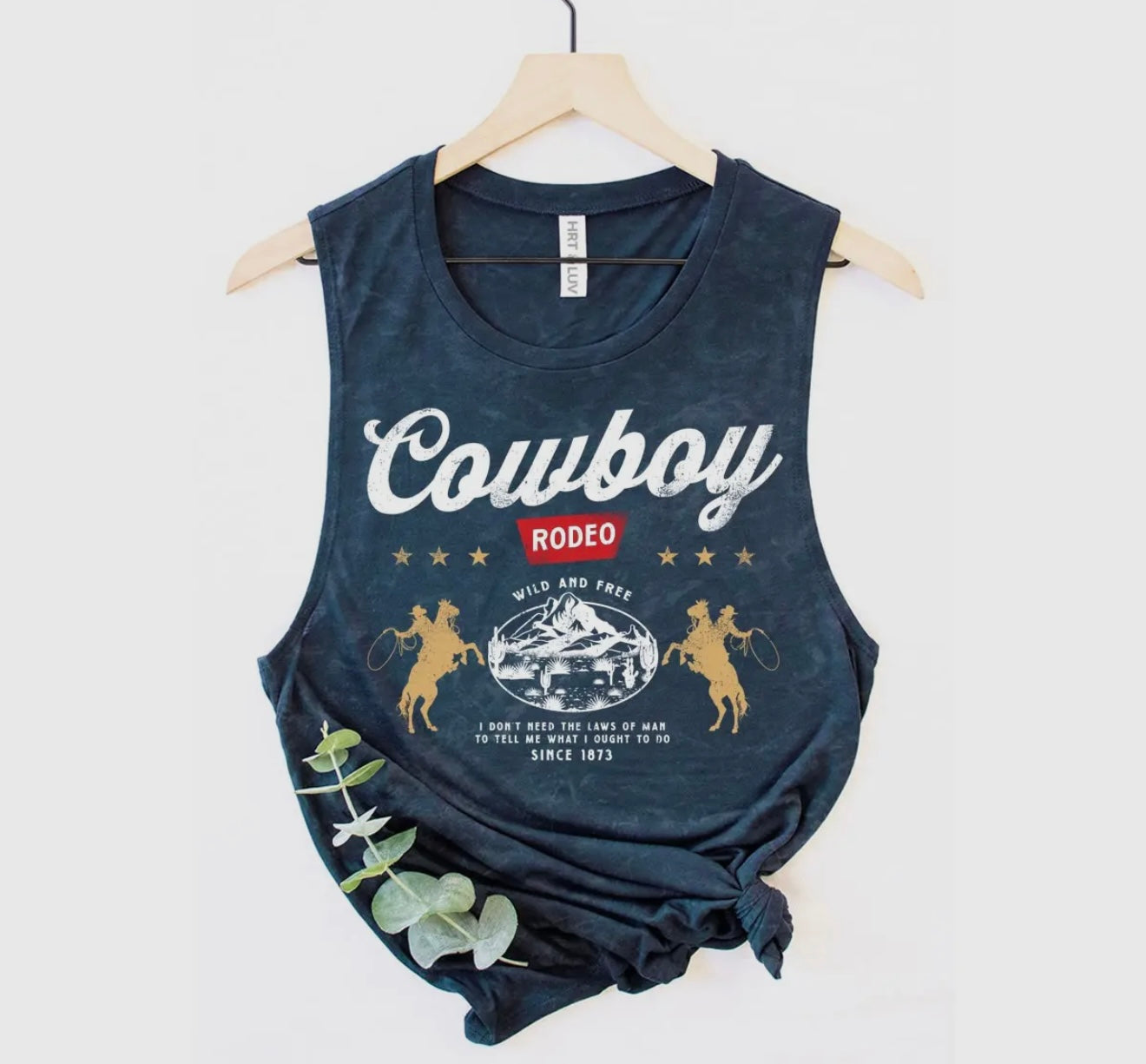 Cowboy Rodeo Graphic Tank Top