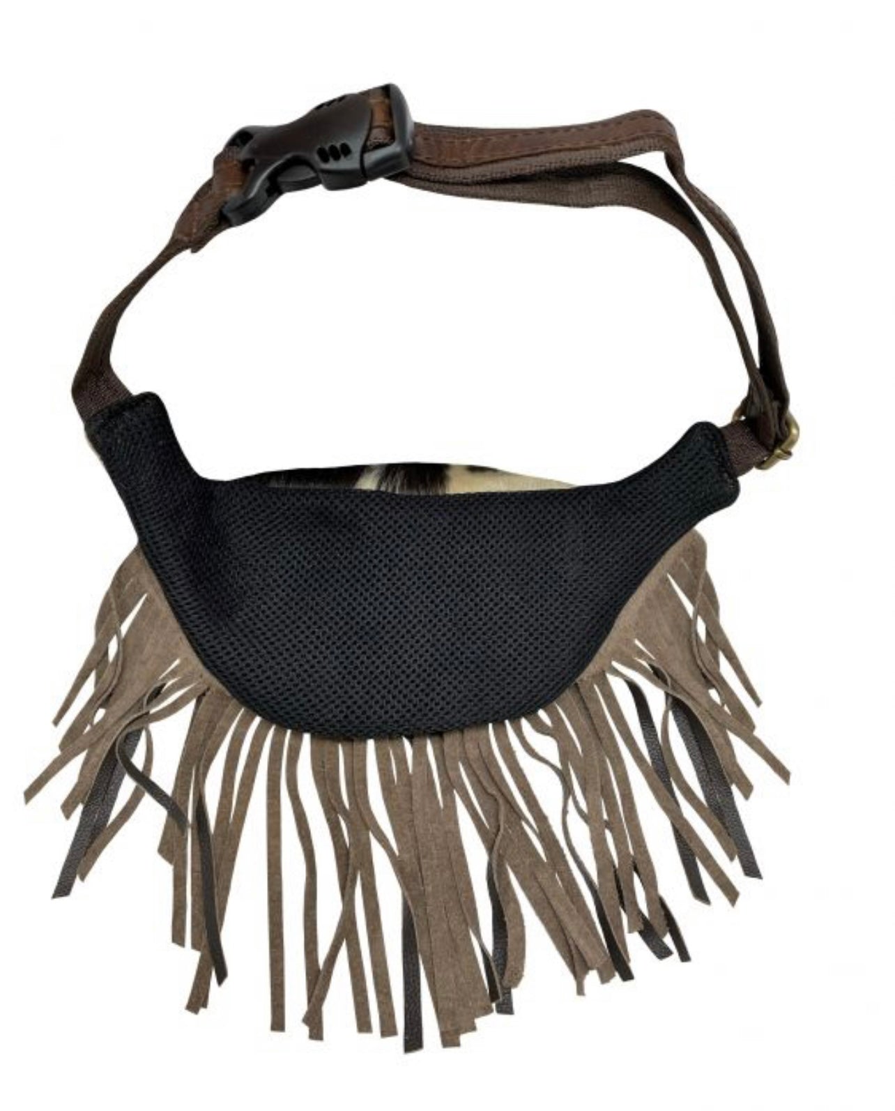 Genuine Leather Hair on Cowhide Fringe Fanny Pack