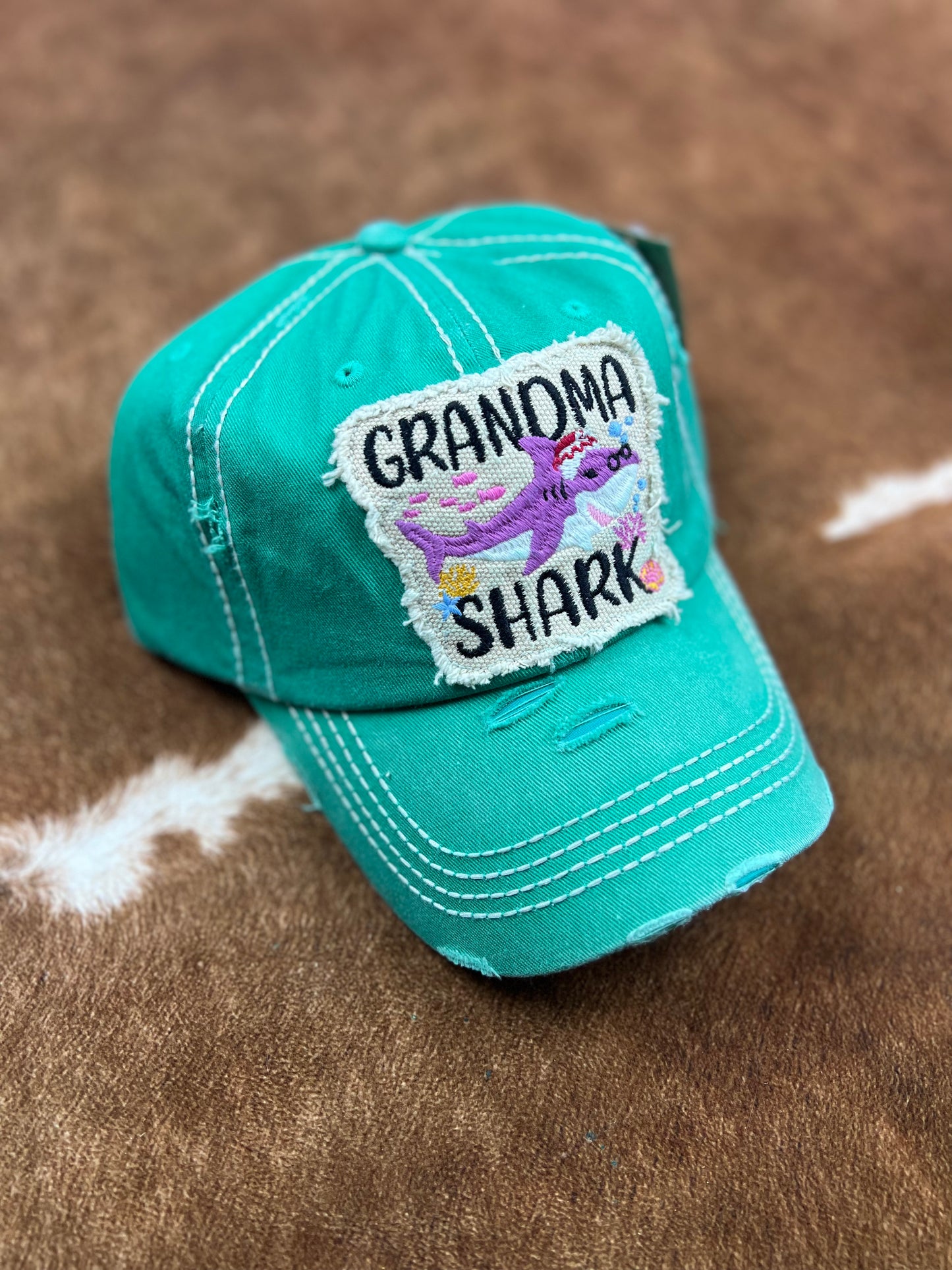 Grandma Shark Cap